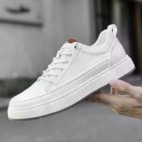 ราคา รองเท้าลำลองผู้ชาย หนังวัว คุณภาพสูง แฮนด์เมด ระบายอากาศ โลฟเฟอร์ แบรนด์หรู รองเท้าสเก็ต สีขาว สำหรับผู้ชาย (1731165461842922187)