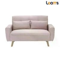 ราคา Looms โซฟาผ้า 2 ที่นั่ง รุ่น CANBILY สีชมพู (133x81x80 ซม.) (1731650573803031210)