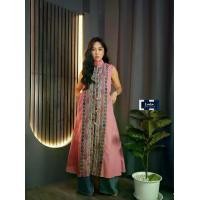ราคา เสื้อคลุมตัวยาวงานผ้าทอลายจกเพชร สีชมพู สวยมากก (1731484226335245428)