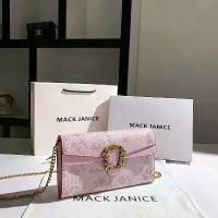ราคา กระเป๋าสตางค์โทรศัพท์กระเป๋าสตางค์ สีชมพู ออกแบบเฉพาะ MackJanice สำหรับผู้หญิง 2023 มาใหม่ พร้อมสายโซ่ กระเป๋าสะพายข้าง (1731321628046165698)