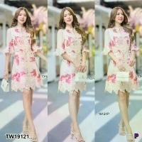 ราคา The Perfect Ladies ชุดเดรส DRESS เดรสสั้นแต่งลูกไม้ .. สีชมพู (1729728525470108098)