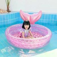ราคา NEWพร้อมส่ง(90 /120 /150 CM) สระน้ำเด็ก (สีชมพู-หางนางเงือก) สระน้ำเป่าลม สระเป่าลมเด็ก สระว่ายน้ำเป่าลม (1731927594699818176)