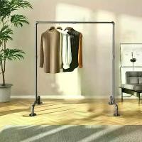 ราคา ไม้แขวนเสื้อแบบตั้งตรง, ไม้แขวนเสื้ออุตสาหกรรม, ที่แขวนหนักที่ถอดออกได้, มีเสถียรภาพ 4 ขา, สำหรับเก็บเสื้อผ้าและแสดง, สีดำ, 1 ชิ้น (1731851507021415741)