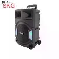 ราคา SKG ลำโพงล้อลาก 12 นิ้ว 6000 W ไฟวิบวับ รุ่น AV-1000 BT12 สีดำ (1731598068025493132)