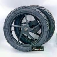 ราคา ชุดล้อแม็ก+ลูกปืน Click,Scoopy-i,Icon พร้อมยางนอกลายไฟ+ยางใน สีดำ กับ ขาว ***ของใหม่ทุกคู่*** (1731854638351550852)