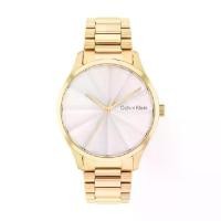 ราคา Calvin Klein CK25200232 นาฬิกาข้อมือผู้หญิง สายสแตนเลส สีทอง (1731001219844901651)