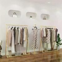 ราคา COD ราวโชว์ ราวแขวนเสื้อ ราวเดี่ยว เสาทรงกลมขาY สีเงิน,สีทองTikTok (1731787314493031987)