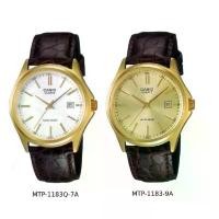 ราคา Casio นาฬิกาข้อมือผู้ชาย สีทอง/หน้าปัดทอง สายหนัง รุ่น MTP-1183Q, MTP-1183Q-9ADF,MTP-1183Q-9A (1731726160402155508)