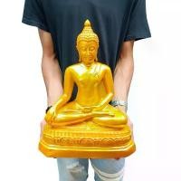 ราคา ghyghtshop คุณภาพรับประกันได้ ALN888พระพุทธรูปปางมารวิชัย หรือปางสะดุ้งมาร เชียงแสนสิงห์ 1 เนื้อเรซิ่น สีทอง หน้าตัก 9 นิ้ว สูง 13 นิ้ว บูชาเสริมอำนาจ (1732104991870519030)