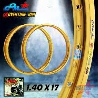 ราคา คลังสินค้า ล้อคอม COM ADVENTURE RIM 1.40 X 17 สีทอง ขอบเรียบ จำนวน 2วง ล้อคอมดาว COM* ล้อขอบ17 ล้อมอไซค์ ล้อมอเตอร์ไซค์ อลูมิเนียม (1731927992027678669)