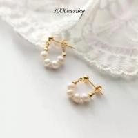 ราคา ต่างหูหล่นโซ่มุก, 1000earring, เงินแท้ 925, โรเตต้า, สีทอง (1731201897157068201)