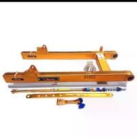 ราคา ชุดสวิงอาร์มมิเนียมยืด 2 นิ้ว ใส่ W110i,W125i, Dream Supercub- สีทอง *งานสวย คุณภาพดี สีไม่ซีดจางง่าย* (1729619259394722464)