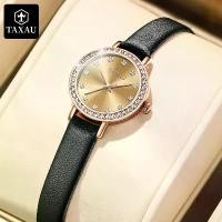 ราคา นาฬิกาผู้หญิง ดีไซน์คลาสสิก TAXAU คุณภาพสูง นาฬิกาแฟชั่นสุดหรู สายหนังแท้ สีทอง นาฬิกาข้อมือผู้หญิง (1731563638030830291)