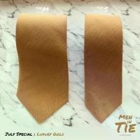 ราคา 【จัดส่งจากประเทศไทย】 เนคไทสีเหลือง สีทอง ผ้าไหม (1731566265138381897)