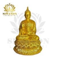ราคา พระพุทธรูป ปางประทานพร ฐานบัว แร่เหล็กน้ำพี้ สูง 9 นิ้ว สีทอง (1731426597144462784)