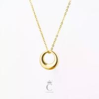 ราคา CozzySayido สร้อยคอ Full Moon สแตนเลส สีเงิน สีทอง (1729898122419210810)