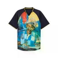 ราคา PUMA เสื้อยืดเจอร์ซีย์ผู้ชายลายกราฟิก PUMA x KIDSUPER สีน้ำเงิน - 62951216 (1731828339384812811)