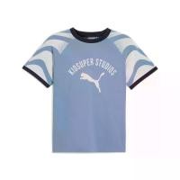 ราคา PUMA เสื้อยืดเสื้อยืดกุ๊นคอกุ๊นแขนผู้ชาย PUMA x KIDSUPER สีน้ำเงิน - 62951371 (1731828393794569483)
