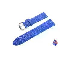 ราคา PELGIO สายนาฬิกาข้อมือหนังปลากระเบนขัดเรียบแท้แบบปลดเร็ว (Quick Release) สีน้ำเงิน พร้อมบัคเคิลสแตนเลส ขนาด 12mm,14mm,16mm,18mm,20mm,22mm,24mm,26mm คุณภาพส่งออก (1729951890307254940)