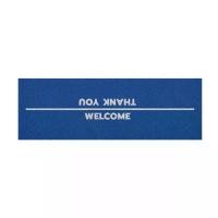 ราคา [ MT04-00000113 ] พรมดักฝุ่น พรมเช็ดเท้า ลาย welcome thank you สีน้ำเงิน ขนาด 40x120 ซม (1729974624355846914)