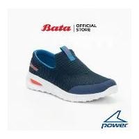 ราคา Bata Power Men's Sport Walking Shoes รองเท้าผ้าใบสนีคเคอร์สำหรับเดินของผู้ชาย รุ่น DD100 Slip On สีน้ำเงิน 8189949 (1729627599472003738)