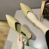 ราคา รองเท้าแตะส้นสูง TP338 หนัง PU สีน้ำเงิน (1731130789815093435)