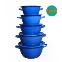 ราคา CODหม้อเคลือบ 2 หู สีน้ำเงิน ทรงเตี้ย หม้ออวย อย่างหนา แบบดั้งเดิม ตรานกเพนกวินTikTok (1732254928618424948)