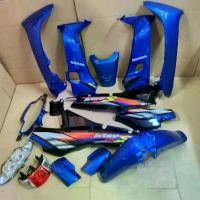 ราคา ชุดสี wave100 เฟรมรถ เวฟ110s กาบรถ เวฟ100ตัวเก่า สีน้ำเงินดำ ยกชุด13ชิ้น + ไฟหน้า ไฟท้าย พร้อมติดลาย wave100s ปี2003 สีน้ำเงิน Motorcycle มอเตอร์ไซค์ (1729619274594814771)