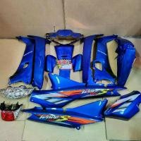 ราคา ชุดสี wave100 เฟรมรถ เวฟ110s กาบรถ เวฟ100ตัวเก่า สีน้ำเงิน ยกชุด13ชิ้น + ไฟหน้า ไฟท้าย พร้อมติดลาย wave100s ปี2003 สีน้ำเงิน Motorcycle มอเตอร์ไซค์ (1729619091515214643)