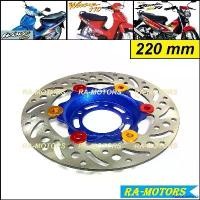 ราคา PalatablePerch ปัจจุบัน (C) MORIN จานดิสเบรค หน้า (จานในสีน้ำเงิน) จานดิส ขนาด 220 mm สำหรับ โซนิค SONIC, เวฟ100s รุ่นเก่า, เวฟ110s รุ่นเก่า, สมาย SMILE, NOVA, เทน่า TENA, แดช DA (1730992790877997940)