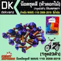 ราคา น๊อตชุดสีเวฟ110i, น็อตชุดสีเวฟ110i (สีน้ำเงิน) สำหรับ WAVE-110i 2009-2019 เวฟ110i ทั้งหมด 23 ตัว คําแนะนําการขายที่ร้อนแรงในเดือนนี้ (1731823527034390478)