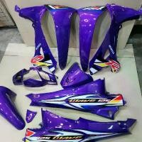 ราคา ชุดสี wave125r สีม่วงล้วน กุญแจนิตาภัย เฟรมรถ เวฟ125r ยกชุด10ชิ้น พร้อมติดลาย wave125r ใหญ่ ปี2005 สีน้ำเงิน Motorcycle มอเตอร์ไซค์ (1729794588832992051)