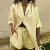 ราคา ชุดวอร์มผู้หญิง ชุดทูพีซ เสื้อและกางเกงขาสั้น สีเขียว เสื้อแขนยาวและกางเกงขาสั้น มินิ สูท เหมาะสำหรับฤดูร้อนหญิง ชุดแฟชั่น 2022 (1730305481642707698)