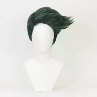ราคา วิกผมคอสเพลย์ผมสังเคราะห์, Rohan Kishibe ลมทองสั้น, สีเขียว, พร้อมหมวกวิกผม (1732148726656632607)