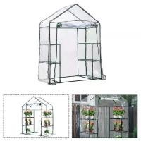 ราคา ผ้าคลุมเรือนกระจกสวน PVC ใส สีเขียว เหมาะสำหรับพืช ม่านบังแดด และชั้นวางดอกไม้ ข้อเสนอรายวัน (1731888542911662025)