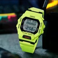 ราคา นาฬิกาดิจิตอลชาย, OHSEN สีเขียว, กันน้ำลึก 5ATM, นาฬิกาข้อมือกีฬาผู้ชาย, นาฬิกาแขวนมือ, นาฬิกาผู้ชาย, มาใหม่ (1731676730337233874)