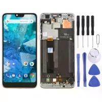 ราคา หน้าจอ LCD TFT, สำหรับ Nokia 7.1 TA-1100 TA-1096 TA-1095 TA-1085 TA-1097, ชุดประกอบที่สมบูรณ์, พร้อมกรอบดิจิตอล, สีเงิน (1732056823378709141)