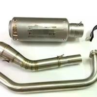 ราคา ksiwjuyyshop ความคงทน คอท่อฟูล สำหรับ Yamaha New R15/MT15/XSR155 ปี 2017-2019 + ปลายท่อ SG สีเงิน งานสวย (1731985742094436171)