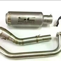 ราคา COD คอท่อฟูล สำหรับ Yamaha New R15/MT15/XSR155 ปี 2017-2024 + ปลายท่อ SC project สีเงิน งานสวย (1731727229342352716)