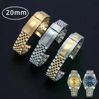 ราคา สายสแตนเลส 20 มม. 316L สำหรับ Rolex DATEJUST Oyster Series สายรัดผู้ชาย สีเงิน พร้อมหัวเข็มขัดนิรภัย อุปกรณ์เสริมสำหรับนาฬิกา (1731383440377219422)