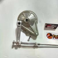 ราคา ฝาเบรค สีเงิน งานCNC ตัวใหม่ล่าสุด + มือลิงซู เจาะ + สายเบรคยืด2นิ้ว NUI WAVE110i , WAVE125R , WAVE125S , WAVE125ไฟเลี้ย (1732046329107679000)