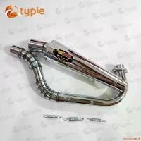 ราคา downstream8 ใช้งานได้ ZERN ท่อZ ปลายกรวย สีเงิน คอลาย + สปริง มีโอ , ฟีโน่ รุ่นคาร์บู มอเตอร์ไซค์ รถ (1731457641180596439)