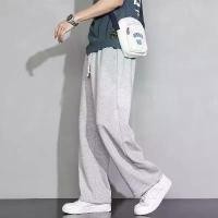 ราคา กางเกงวอร์ม สีเทา สำหรับผู้ชาย ฤดูร้อน บาง ทรงตรงและหลวม อเนกประสงค์ สไตล์จั๊กจั่น ขากว้าง เหมาะสำหรับเล่นกีฬาและชุดลำลอง กางเกงขายาว สำหรับเด็กผู้ชาย Clothing Man (1731124870780062412)