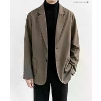 ราคา เสื้อสูทผู้ชาย หน้าหนาว กันความร้อน หนา สไตล์เกาหลี สีเทา คุณภาพสูง ทรงหลวม เสื้อคลุมสั้น (1729979538299848920)