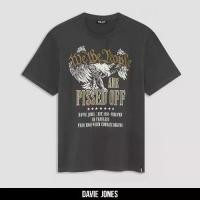 ราคา เสื้อยืดพิมพ์ลาย, DAVIE JONES, ทรงปกติ, เสื้อยืดกราฟฟิก, TB0426 สีเทา (1732179841367180775)