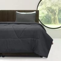 ราคา ❂Picasso รุ่น Smile ผ้าห่มนวมใยสังเคราะห์ /ผ้าไมโครซาติน สีเทา❦ (1731982000786212479)