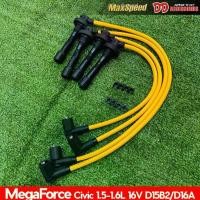 ราคา สายหัวเทียน สายหัวเทียนแต่ง สายหัวเทียนตรงรุ่น Honda Civic เครื่อง D15B/B16A MAXSPEED สีเหลือง (1729660127462066454)