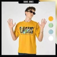 ราคา เสื้อยืดโอเวอร์ไซส์ LOGO DAVIE JONES สีเหลือง เขียว น้ำเงิน ขาว LG0088 (1731809044657833003)
