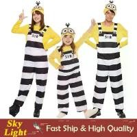 ราคา Despicable Me Minion ชุดคอสเพลย์, สีเหลือง, สีขาว, สีดำ, จั๊มสูทนักโทษ, สำหรับผู้หญิง, ผู้ใหญ่, ผู้ชาย, เด็กผู้หญิง, ชุดฮาโลวีน (1731420498828887453)