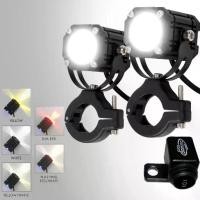 ราคา [Tiktok] 【สวิตช์ฟรี】พ็ค 2ชิ้น 100w ไฟโปรเจคเตอร์ ไฟหน้ารถยนต์ LED ไฟสปอร์ตไลท์มอเตอร์ไซค์ สว่างมาก 3 สเต็ป (สีขาว+สีเหลือง+สีแดง) DC12V-24V ไฟสปอร์ตไลท (1731237921830372700)